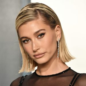Hailey Bieber attends the 2020 Vanity Fair Oscar Party