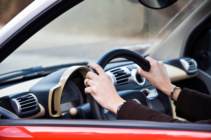 woman takin defensive driving class after getting speeding ticket