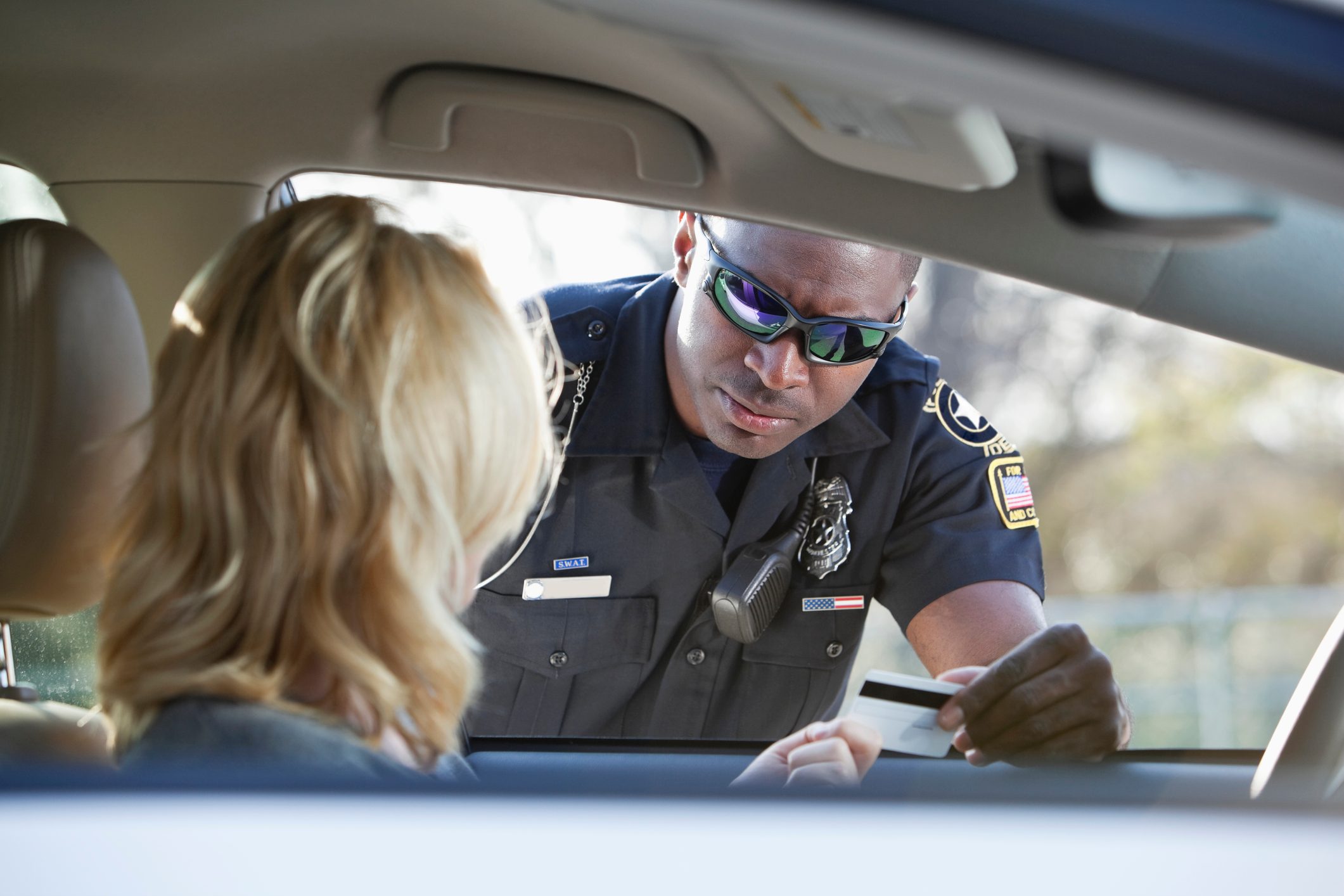 Woman pulled over by police