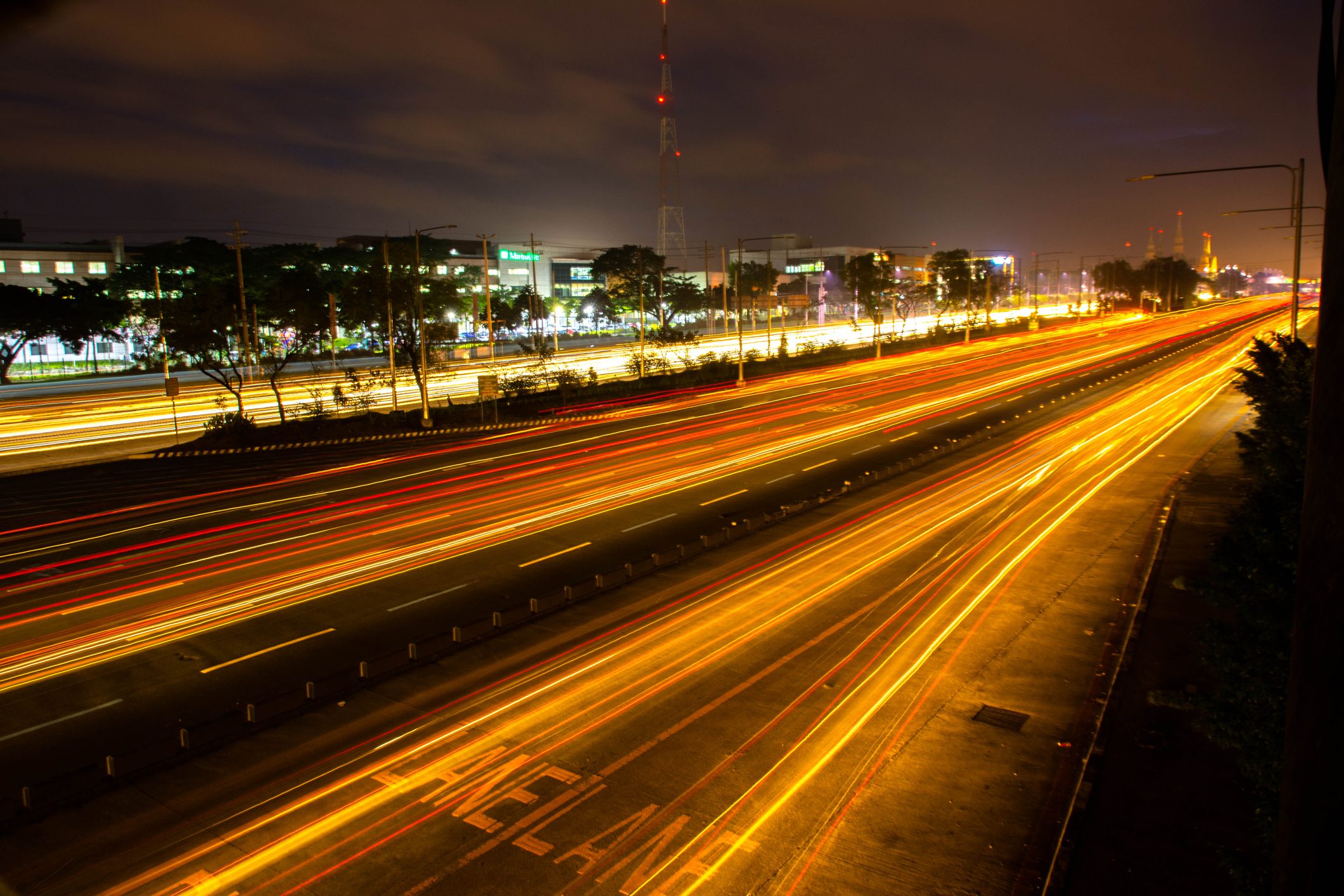 Commonwealth Avenue at Night