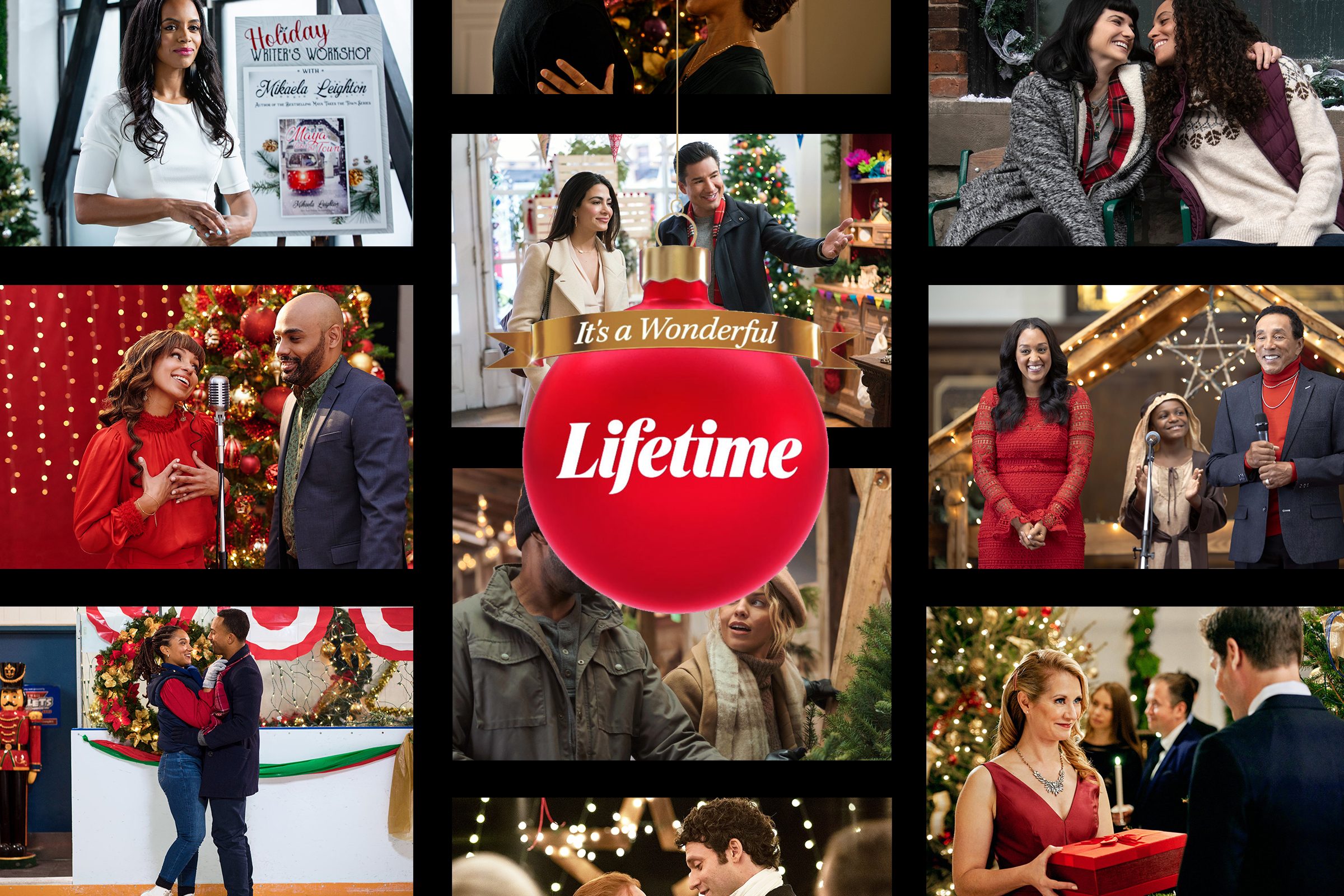 Lifetime Christmas Movies Collage
