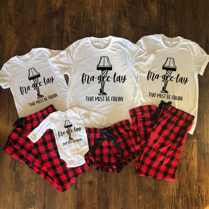 The Brides Last Bash A Christmas Story Themed Pajamas