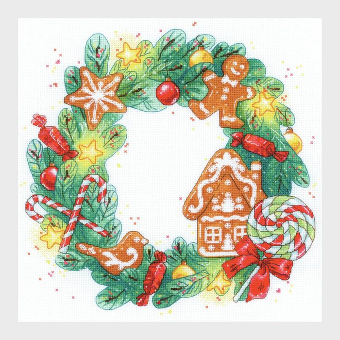 Cross Stitch Wreath