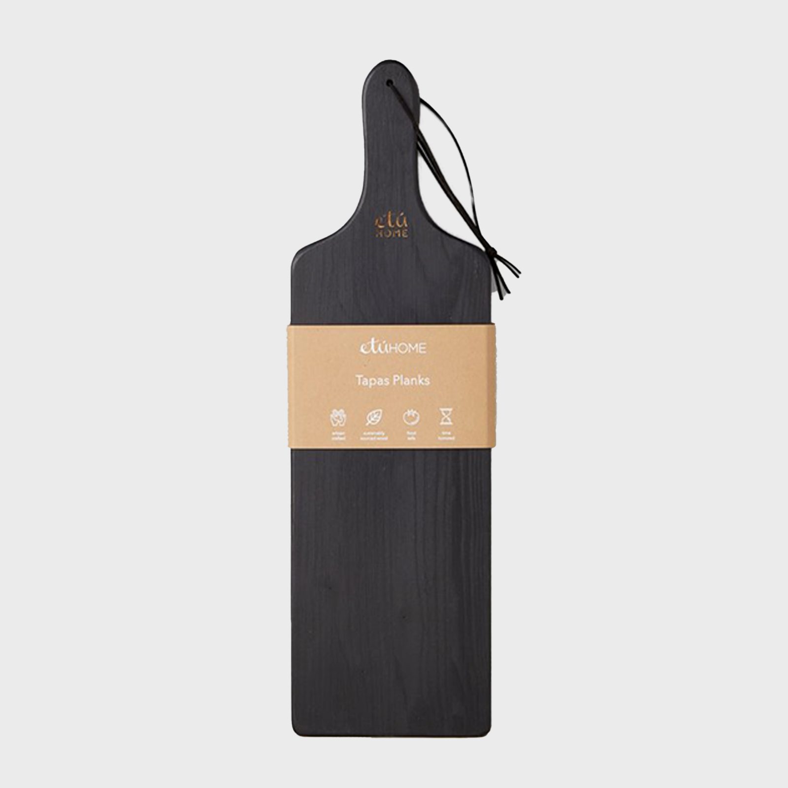 Etúhome Black Tapas Plank Set Via Etuhome