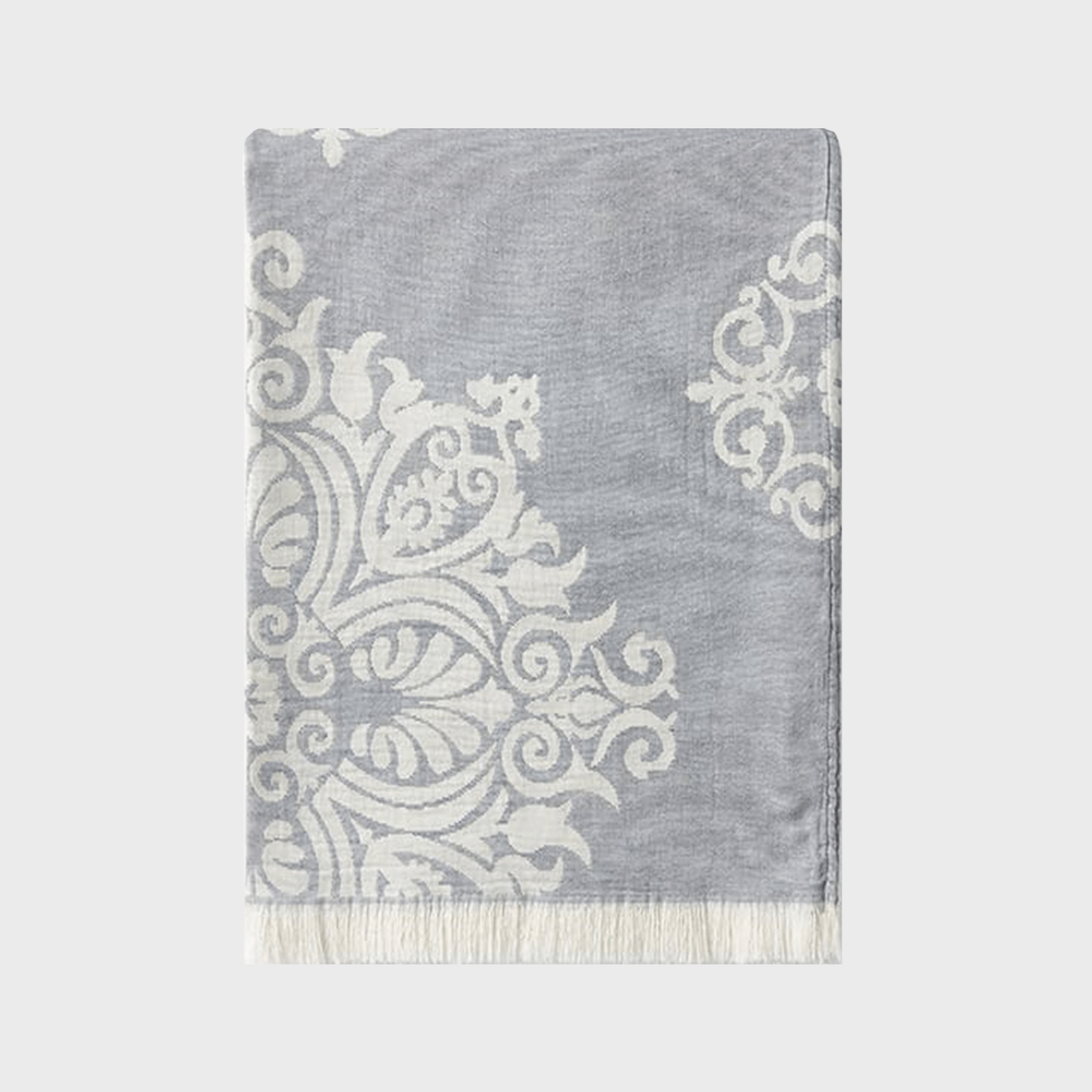 Light Damask Throw Blanket Ecomm Via Thecompanystore