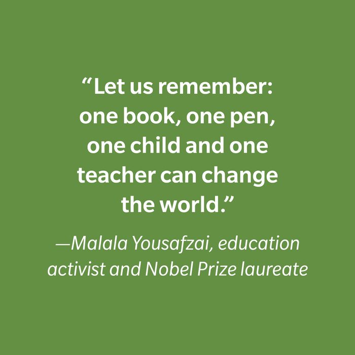 Malala Yousafzai Inspiring Kids' Quotes