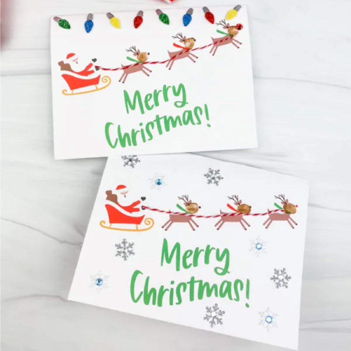 Fingerprint reindeer card