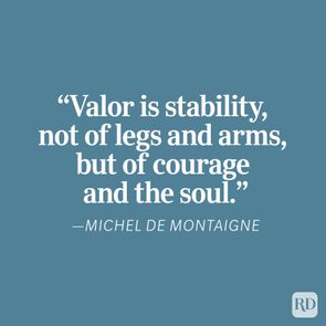 Michel De Montaigne Veteran Quote