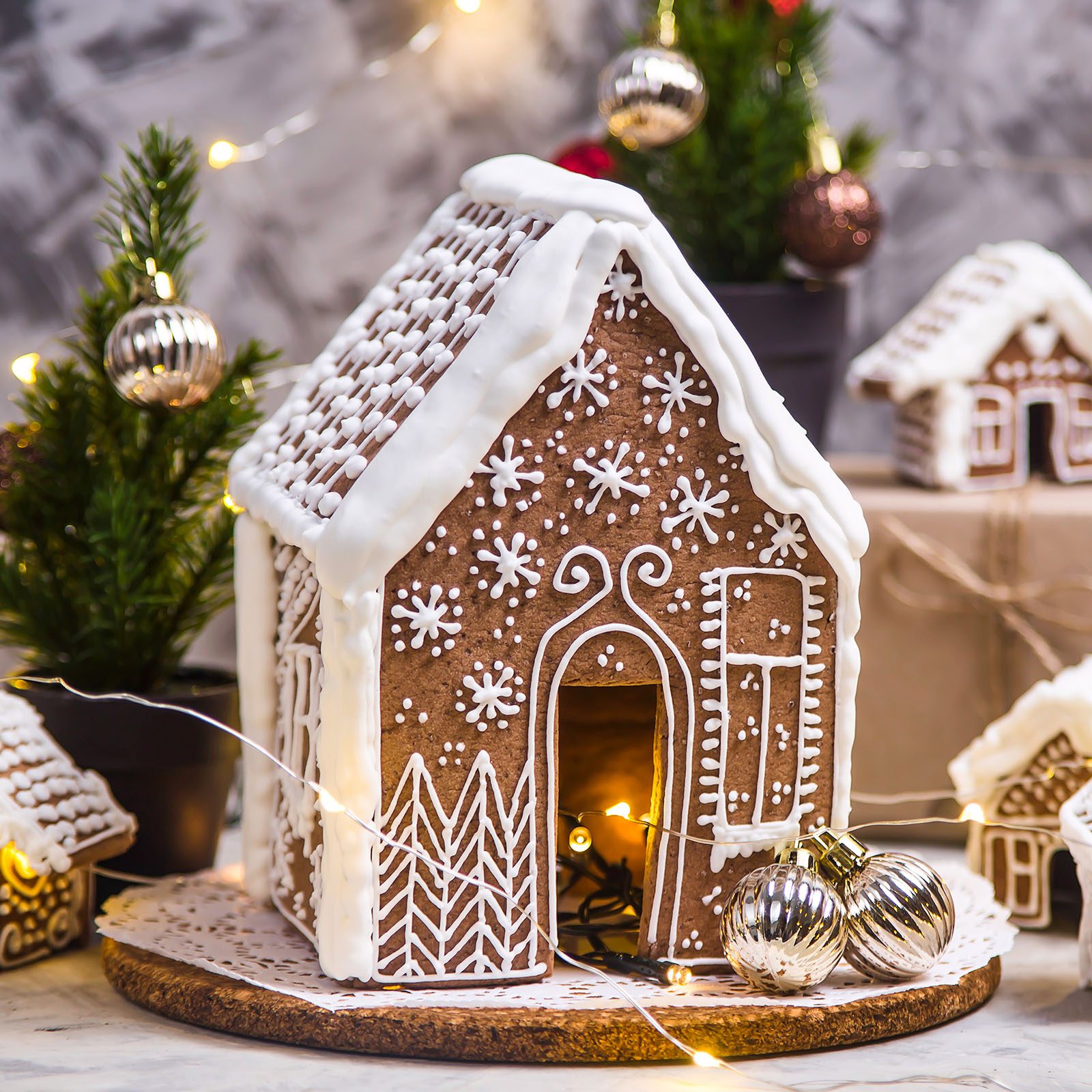 Snowflake Gingerbread House