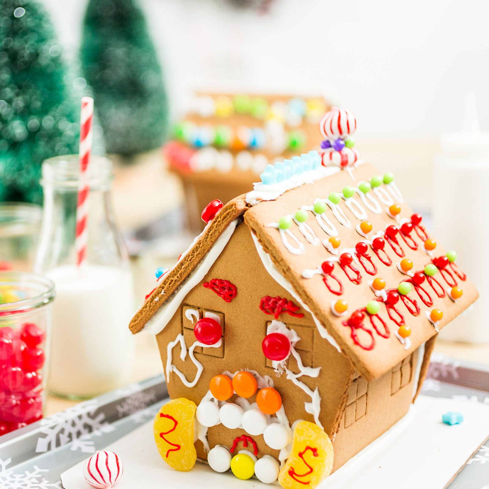 Candy-Coated Gingerbread House