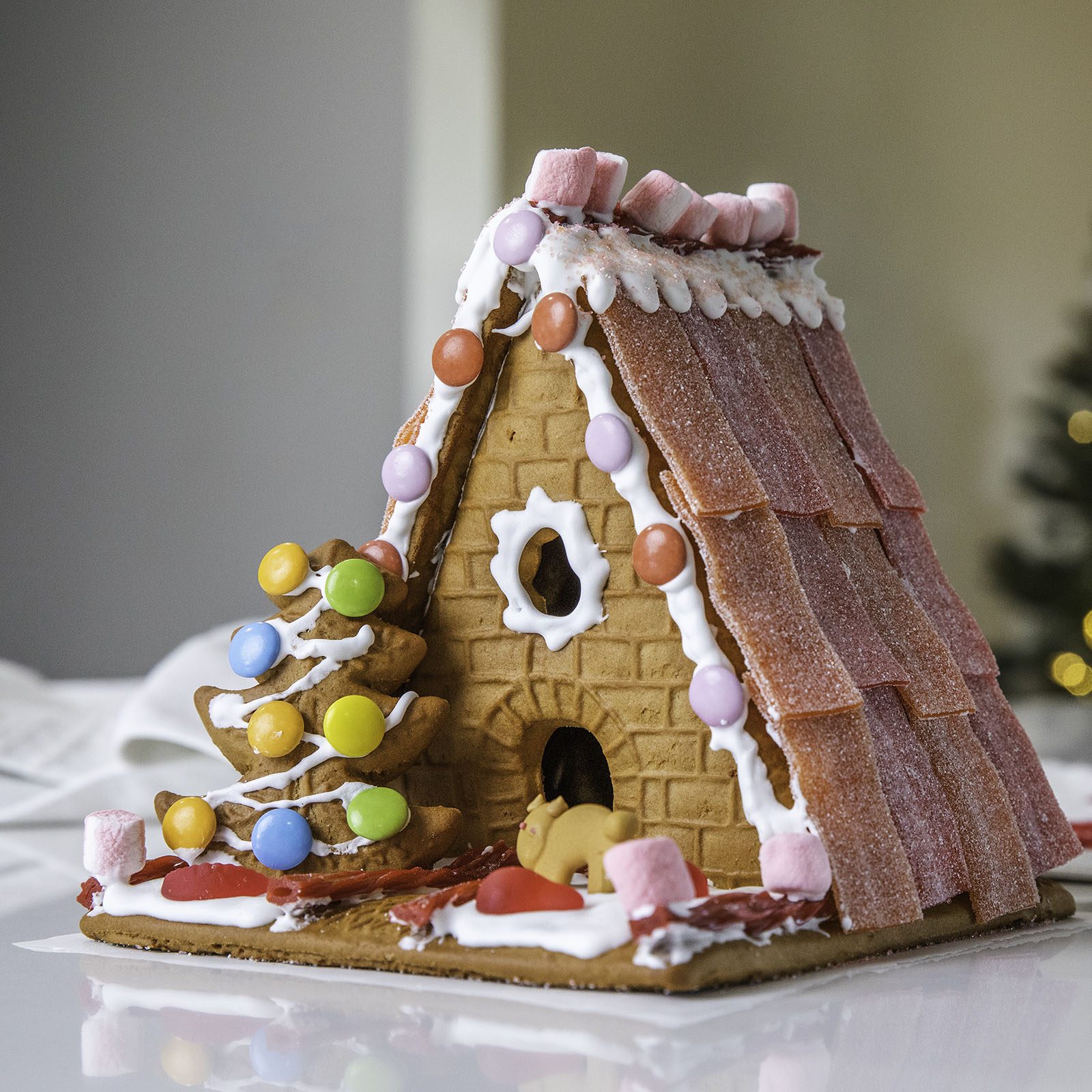 Brick Gingerbread House