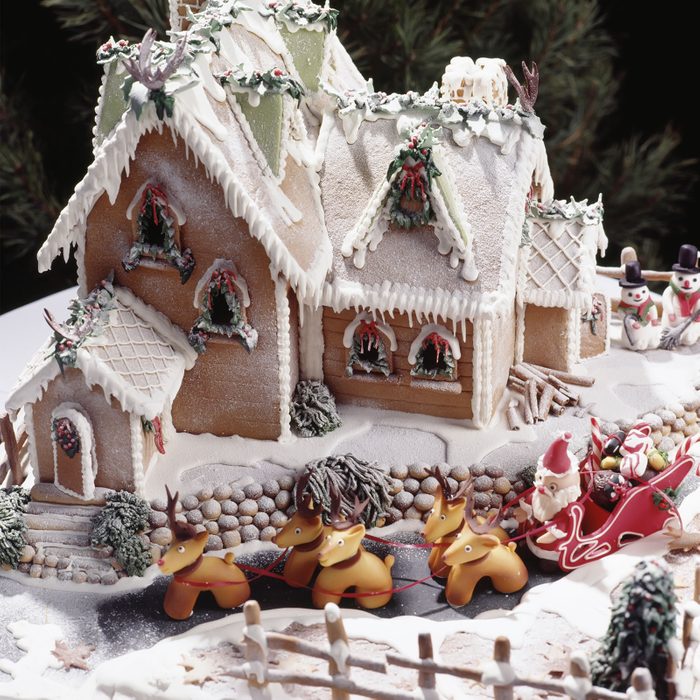 Snowy Gingerbread House