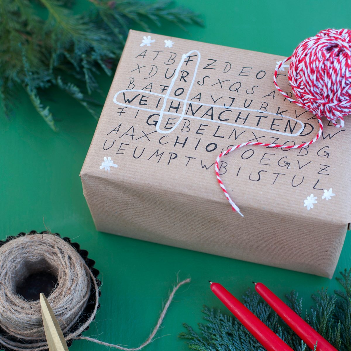 50 Christmas Wrapping Ideas Word Search Gift