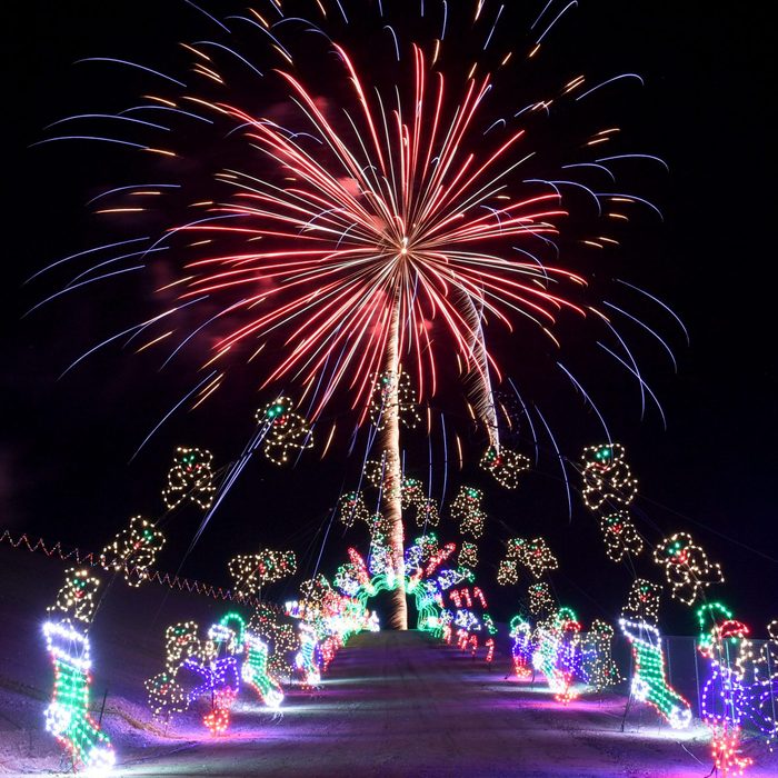 Las Vegas Motor Speedway Opens As Holiday Drive-Thru Light Show