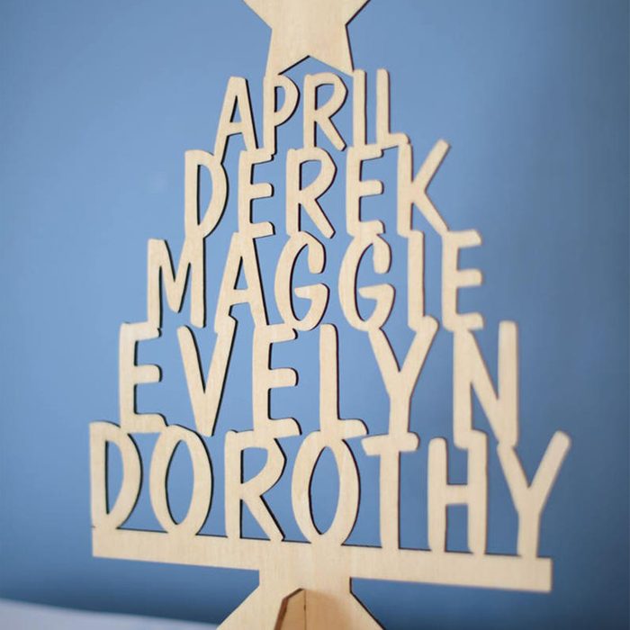 Personalized Christmas Tree