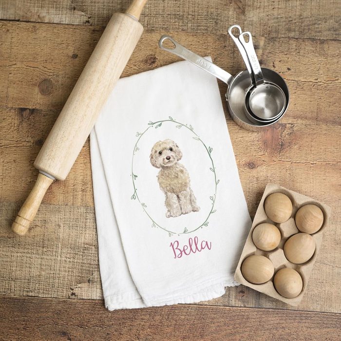 Custom Dog Tea Towel