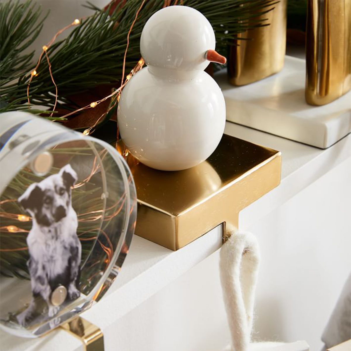 Snowman Stocking Holding