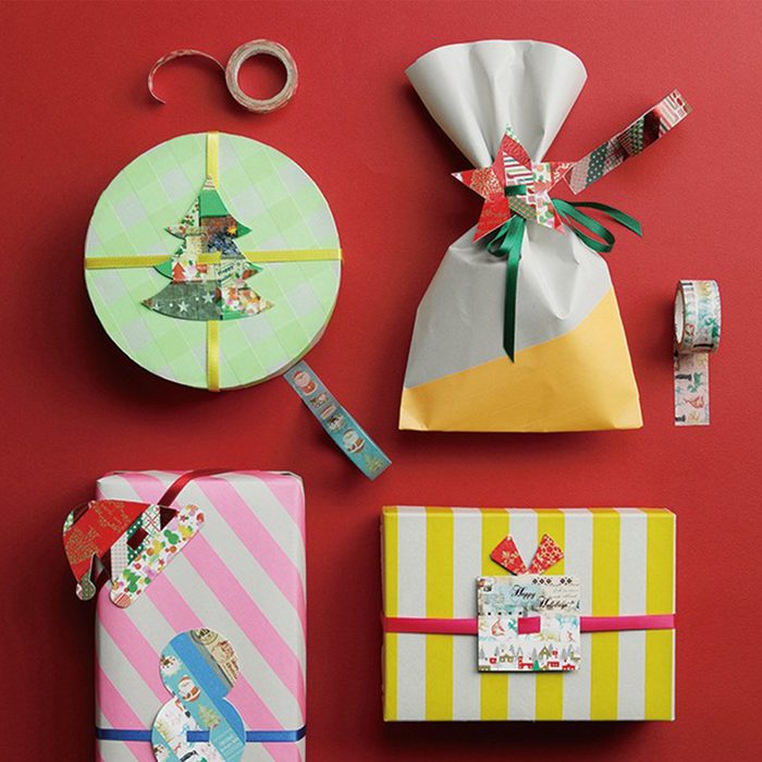 Washi Tape Christmas Wrapping