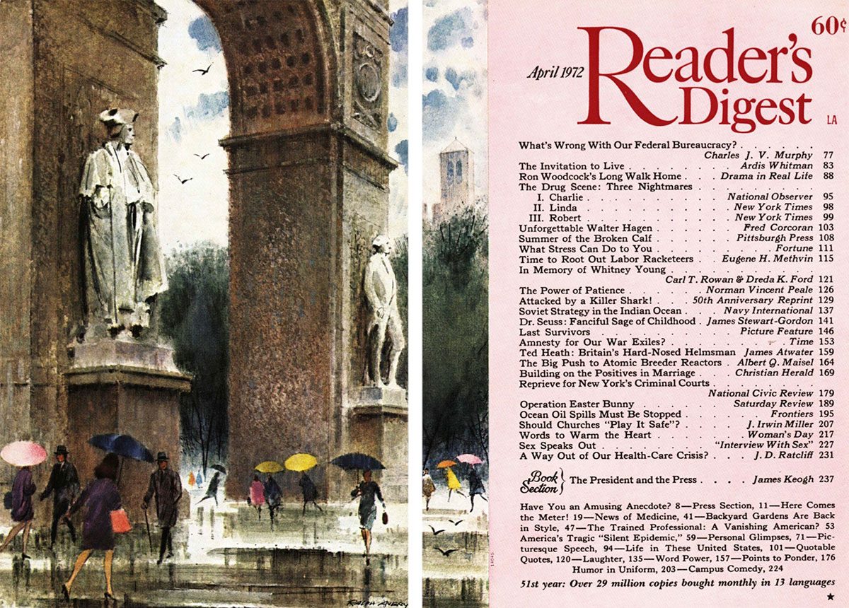 1972 April Readers Digest Cover