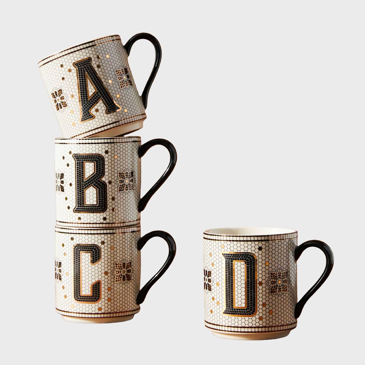 Bistro Tile Margot Monogram Mug