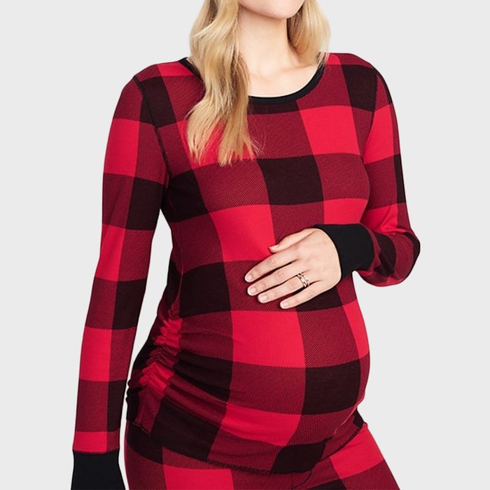 Buffalo Plaid Maternity Family Pajamas