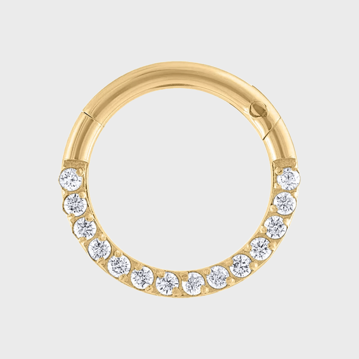 Cosmic Cartilage Hoop Gold Ecomm Via Maisonmiru.com