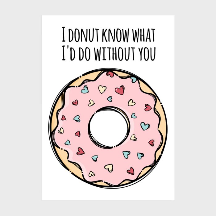 Donut Valentine's Day Card