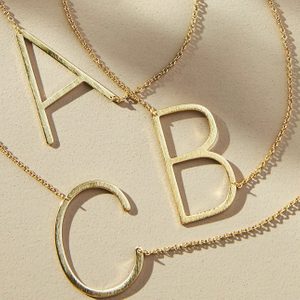 Monogram Pendant Necklace Ecomm Via Anthropologie.com