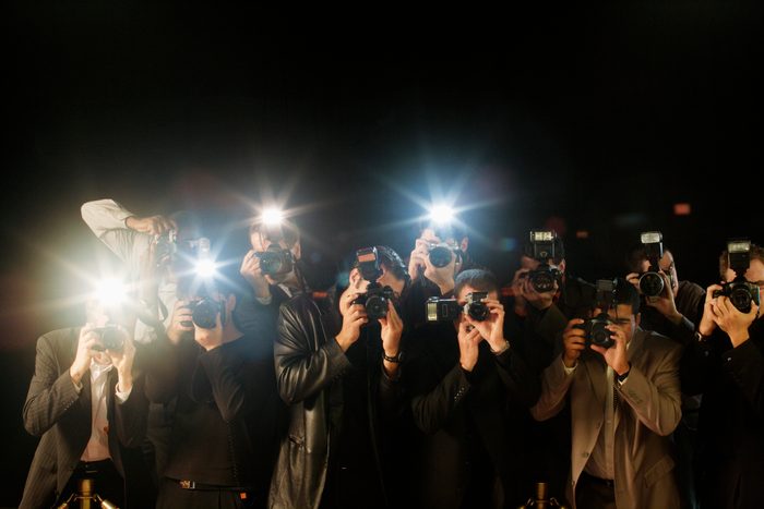 Paparazzi Photographing Celebrities