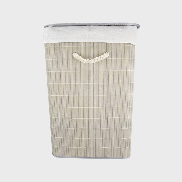 Sand And Stable Bamboo Rectangular Laundry Hamper