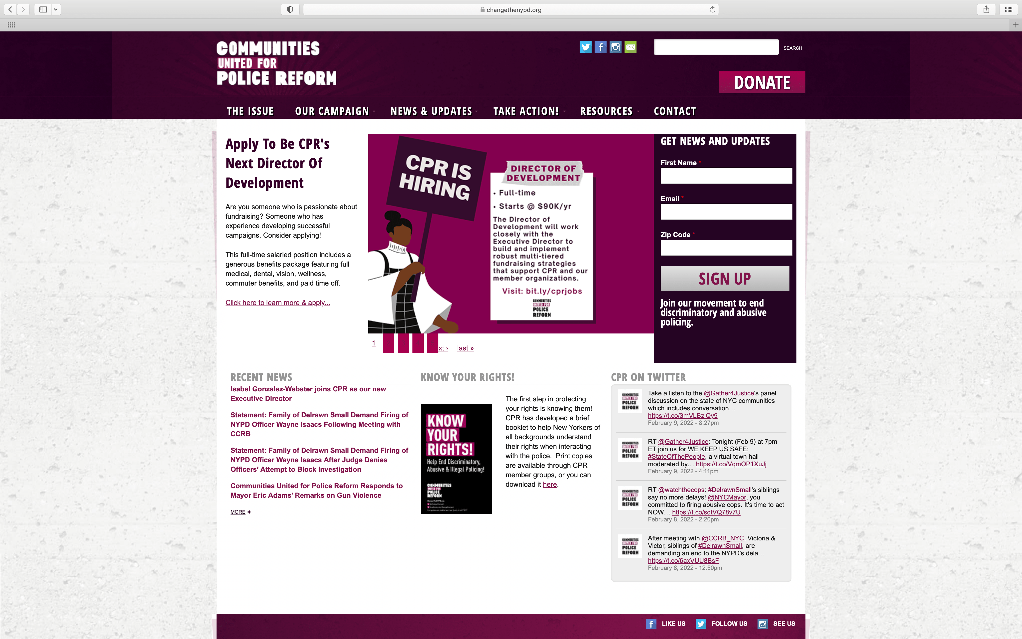 Communities United For Police Reform Ecomm Via Changethenypd.org