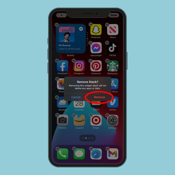 How To Remove A Widget From Iphone Method 1