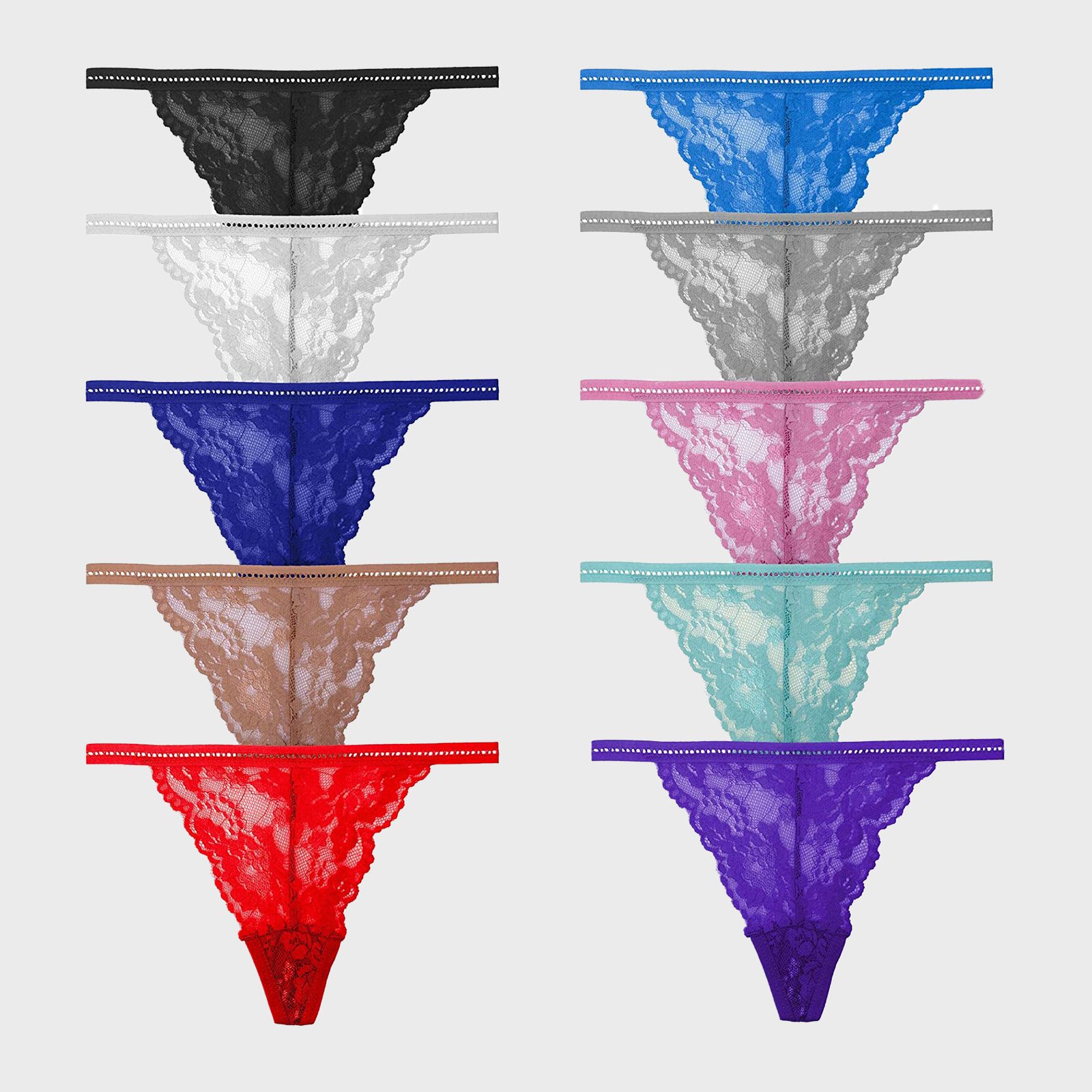 Pmrxi Pack Of 10 G String Underwear For Women Ecomm Via Amazon