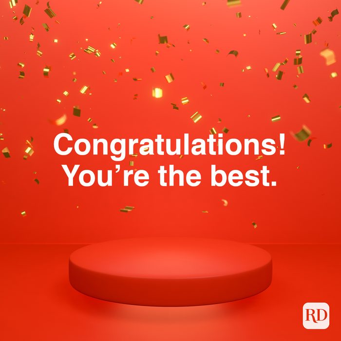 Congratulations Youre The Best. 1287202974