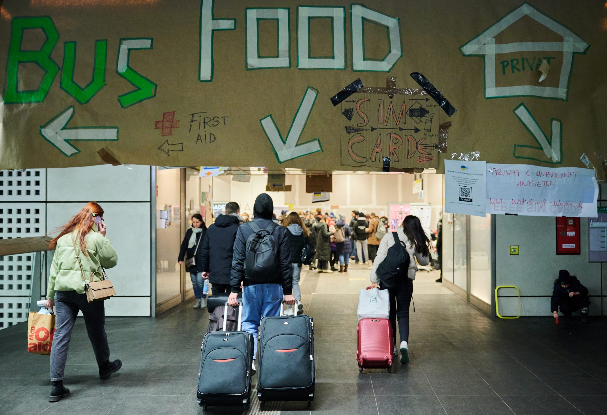 Ukraine conflict - refugees in Berlin