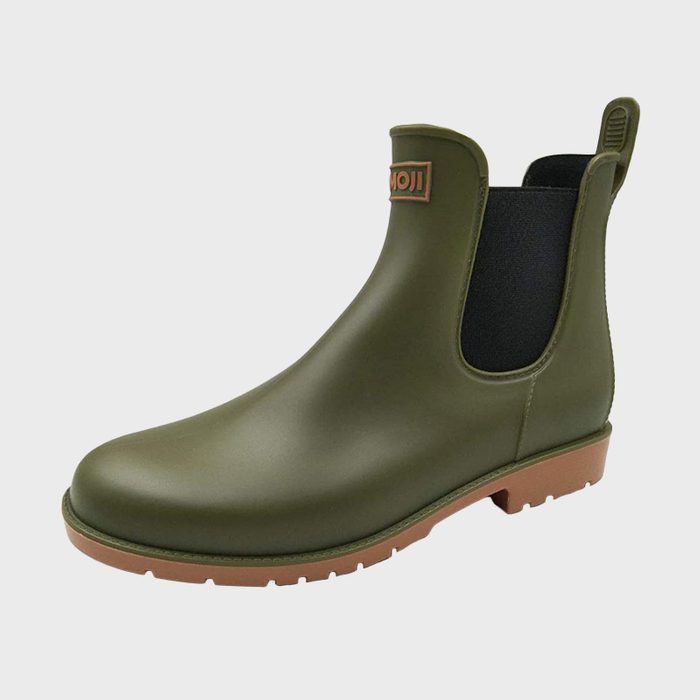 Amoji Unisex Ankle Chelsea Rain Short Boots