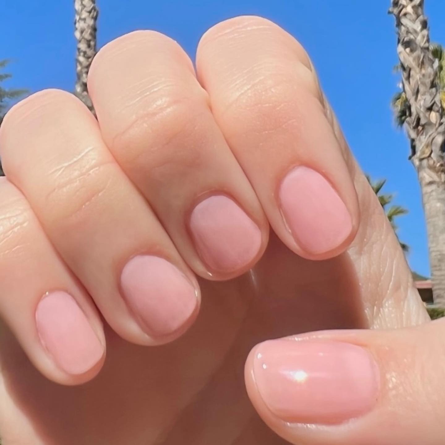 Layered Nude Nails Via Nudenvie Instagram