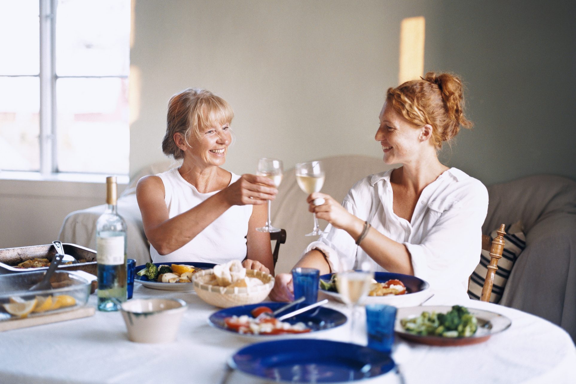 Two Women Toasting