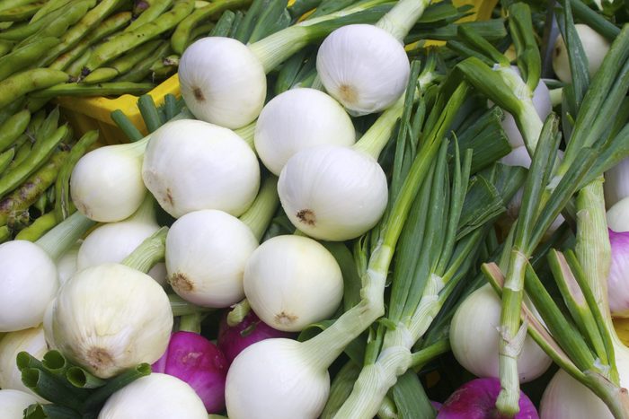 sweet onions at the farmer's market