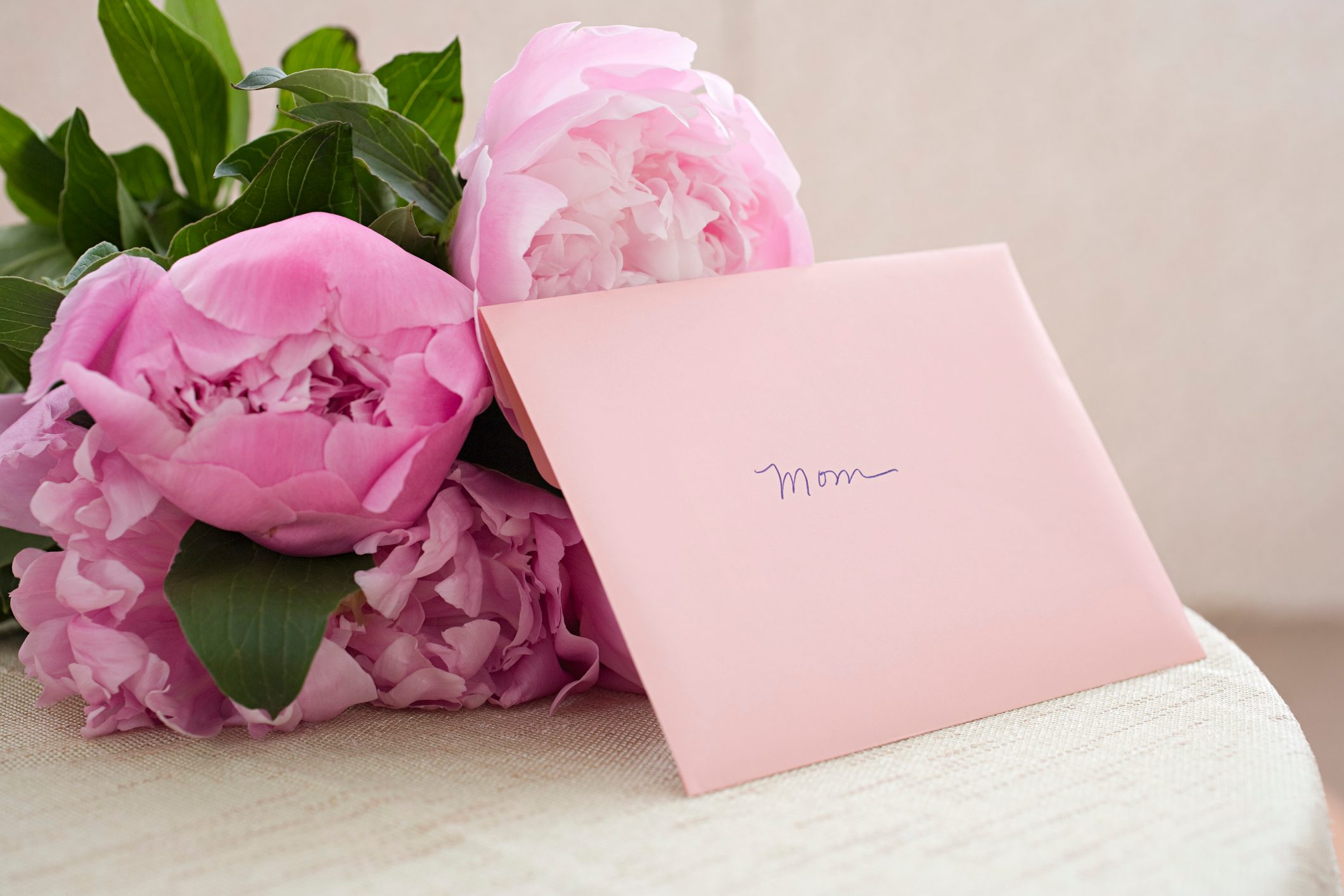 Flowers and mothers day card