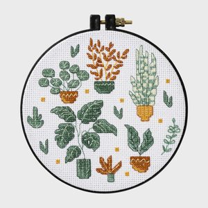 House Plants Cross Stitch Kit