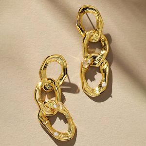 Jackie Mack Astra Link Drop Earrings