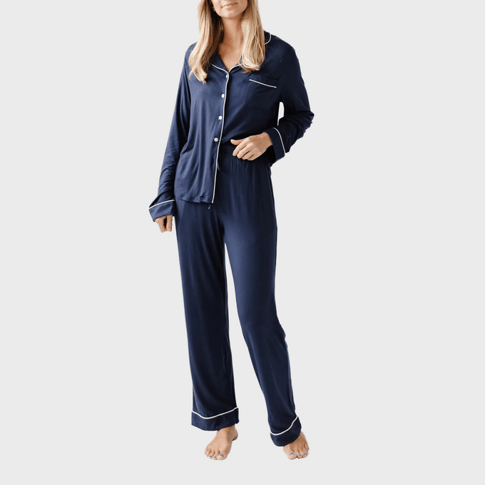 Womens Long Sleeve Bamboo Pajamas Ecomm Via Cozyearth