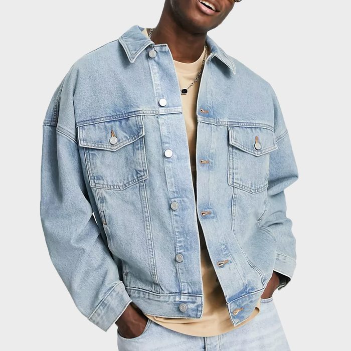 Asos Design Oversized Denim Jacket Via Merchant Asos.com