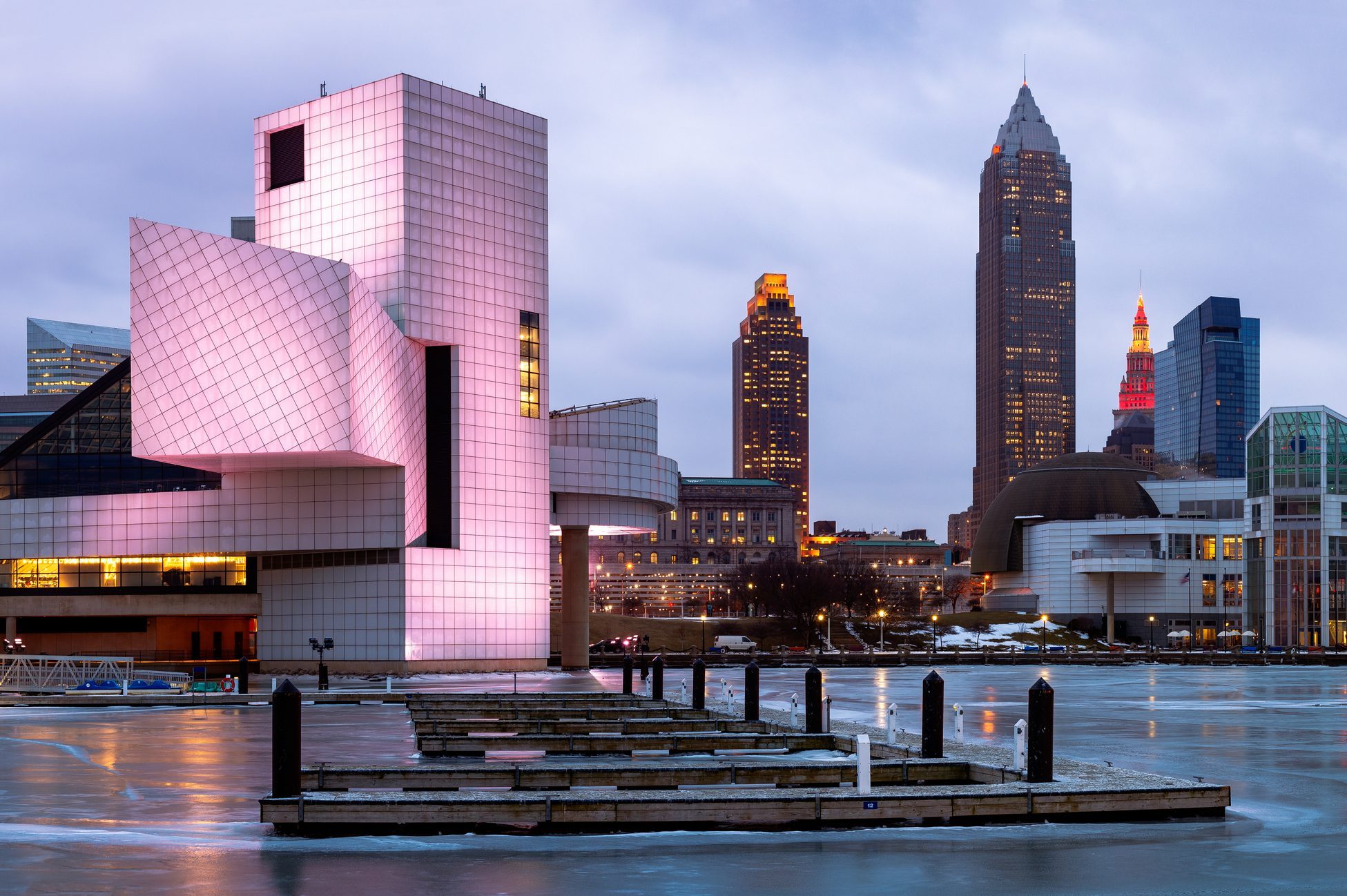 rock and roll hall of fame in Cleveland Ohio