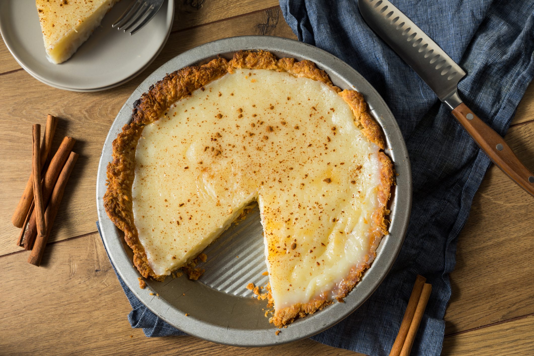 Homemade Sweet Sugar Cream Pie