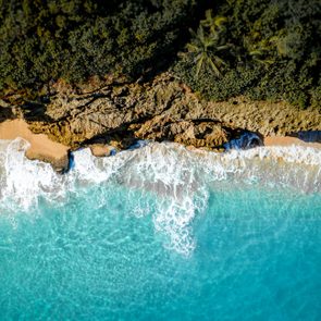 aerial view of landscape in Puerto Rico