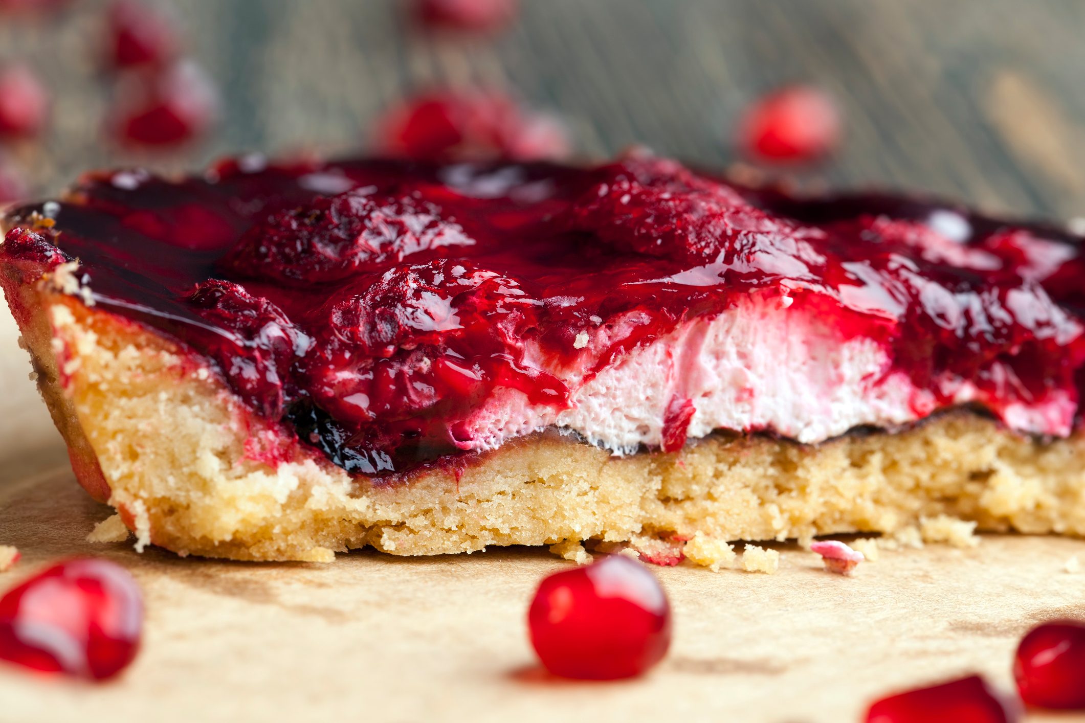 a cake with raspberry jam and cream filling