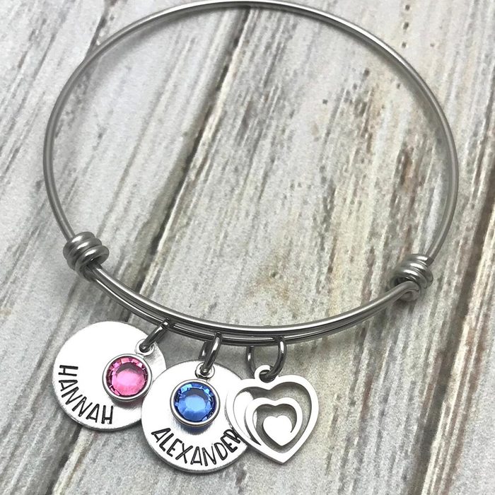 Personalized Family Charm Bracelet