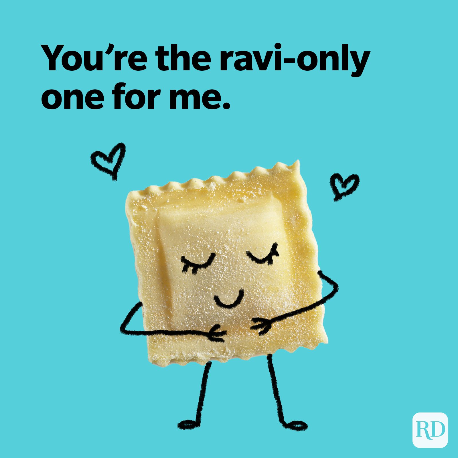 Punny pasta pickup line
